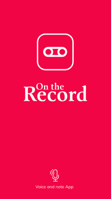 On The Record logo red background with white letters